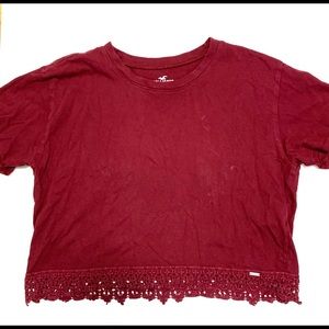 💋Red cropped top💋